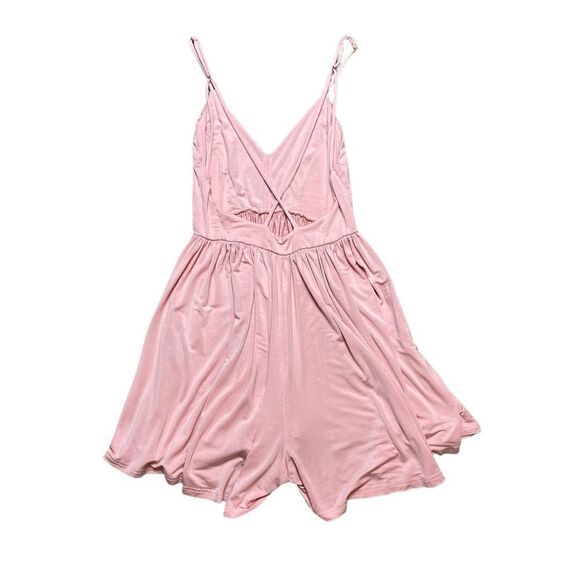 SAM EDELMAN Flowy Lacy Romper Pink Size Medium - Picture 4 of 9
